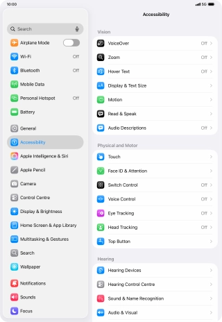 Press Display & Text Size.