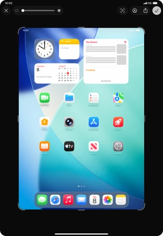 Follow the instructions on the screen to edit and save your screenshot.