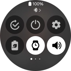 Press the power off icon.
