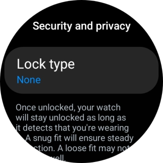 Press Lock type.