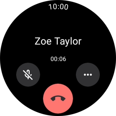 Press the end call icon.