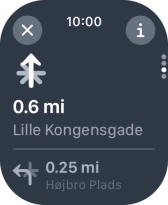 Press the end icon.