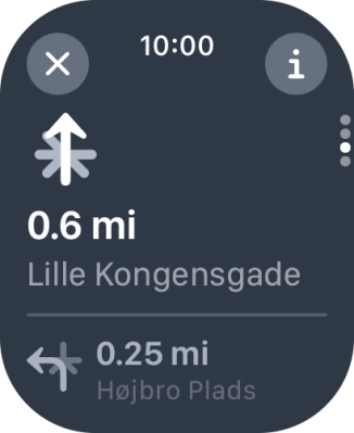 Press the end icon.