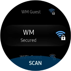 Press the required Wi-Fi network.