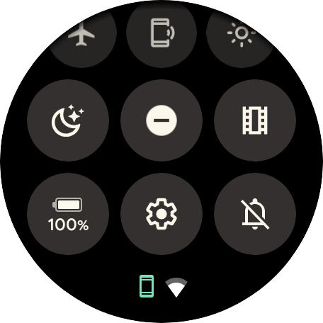Press the sound mode icon the necessary number of times to turn silent mode on or off.