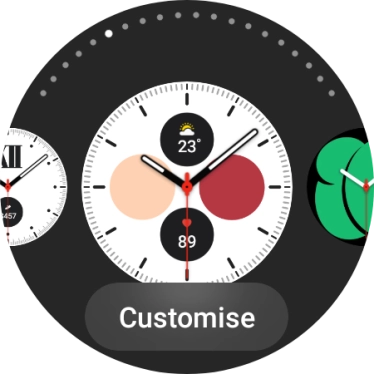 Press Customise.