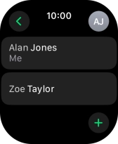 Press the required contact.