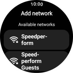 Press the required Wi-Fi network.