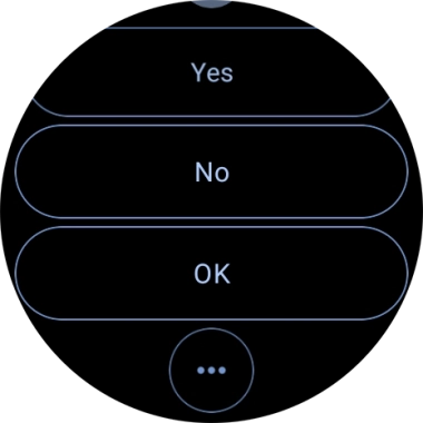 Press the required quick reply.