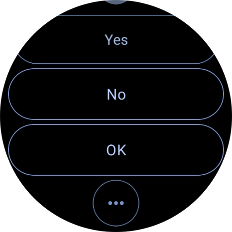 Press the required quick reply.