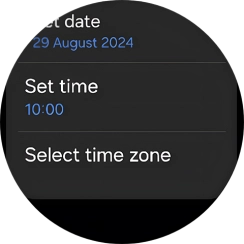 Press Set time.