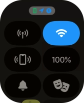Press the battery percentage.
