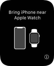 Place your Apple Watch next to your phone.