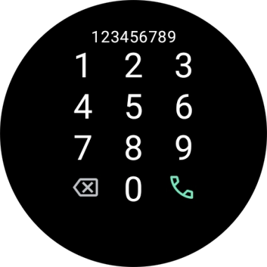 Press the call icon.