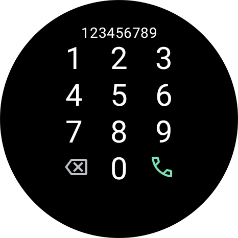 Press the call icon.