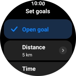 Slide your finger right starting from the left side of the screen to go back to the home screen for the selected activity.