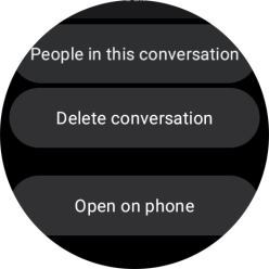 Press Delete conversation.