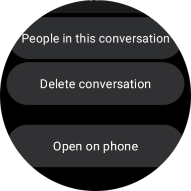 Press Delete conversation.