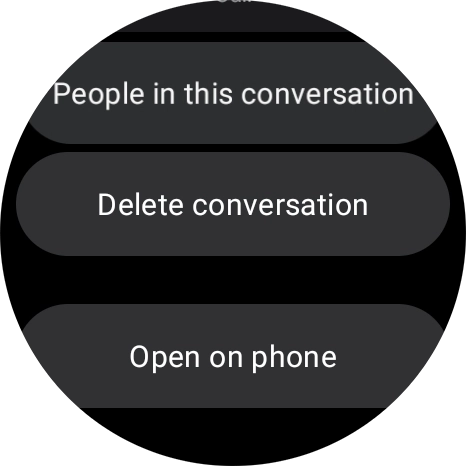 Press Delete conversation.