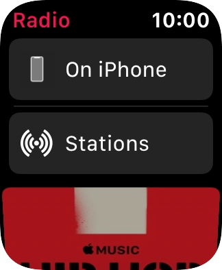 Press Stations and go to the required radio station.
