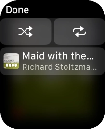 Press the shuffle icon to turn the function on or off.