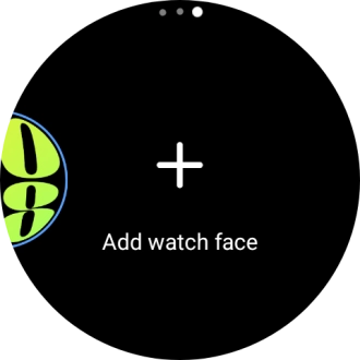 Press Add watch face.