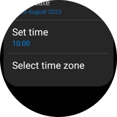 Press Set time.