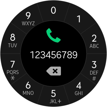 Press the call icon.