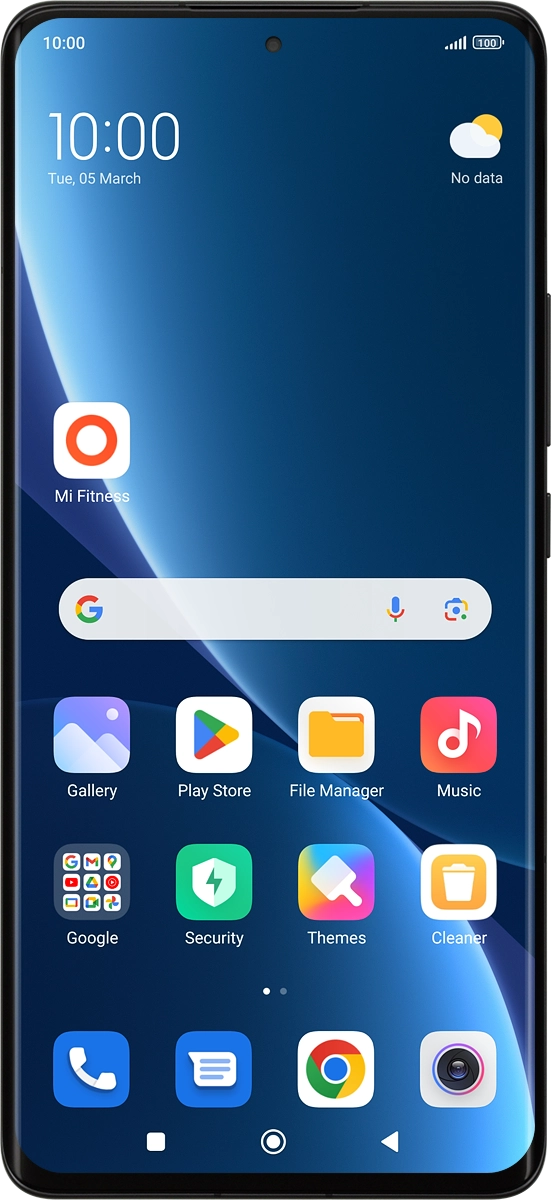 On your phone: Press Mi Fitness.