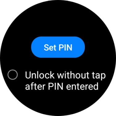 Press Set PIN.