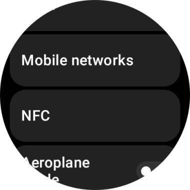 Press Mobile networks.