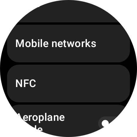 Press Mobile networks.