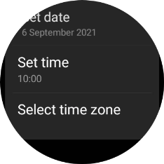 Press Set time.