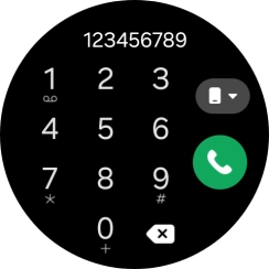 Press the call icon.