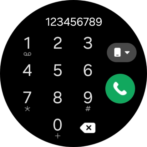 Press the call icon.