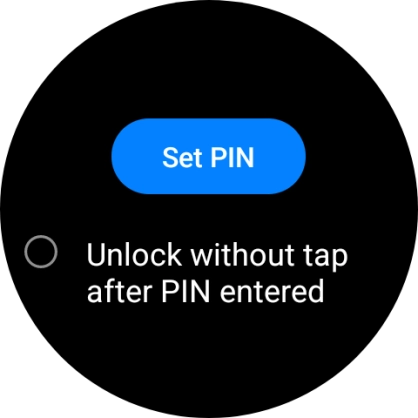 Press Set PIN.