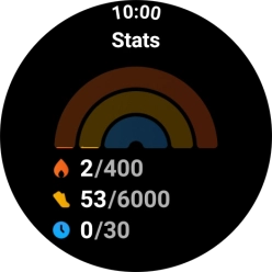 A list of your daily activity is displayed.