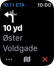 Follow the instructions on the screen to go to the required destination.
