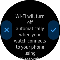 Press the confirm icon.
