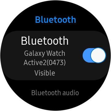 Press Bluetooth audio.