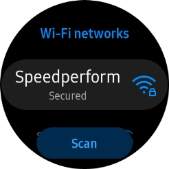 Press the required Wi-Fi network.