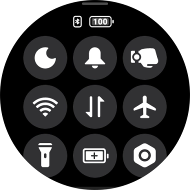 Press the settings icon.