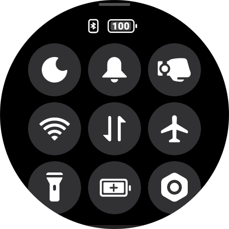 Press the settings icon.