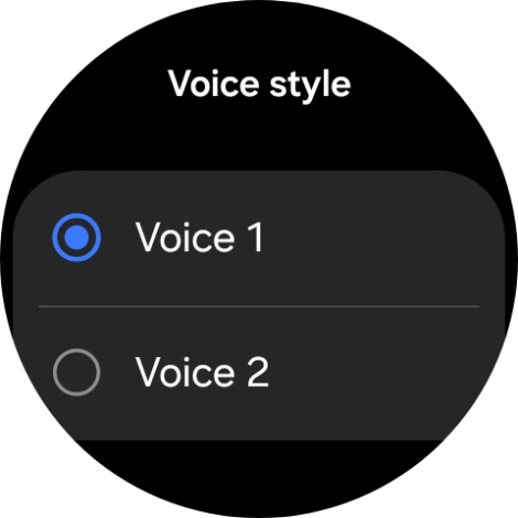 Press the required voice.