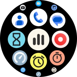 Press the message icon.