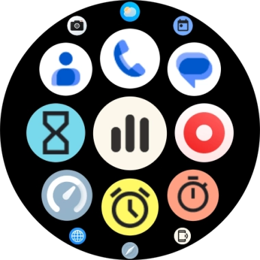 Press the message icon.
