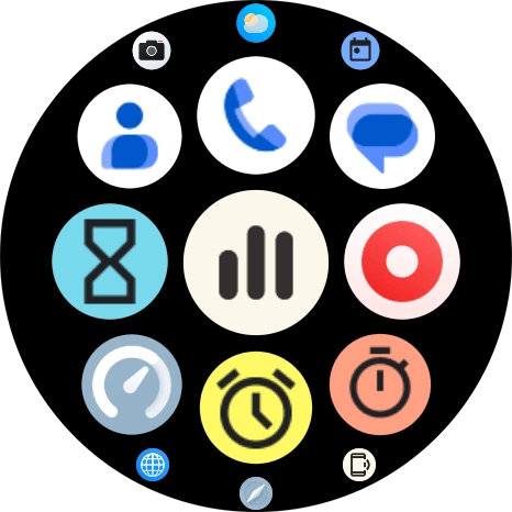 Press the message icon.