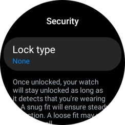 Press Lock type.