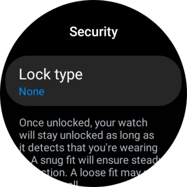 Press Lock type.
