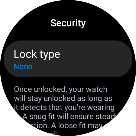 Press Lock type.